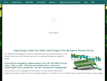 Tablet Screenshot of haysutility.com